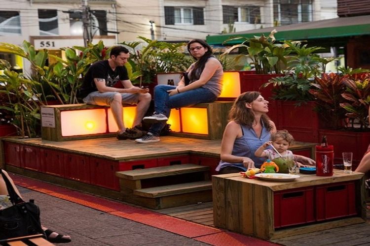 São Carlos vai incentivar implantação e manutenção de Parklets/vaga de estar nos espaços urbanos da cidade