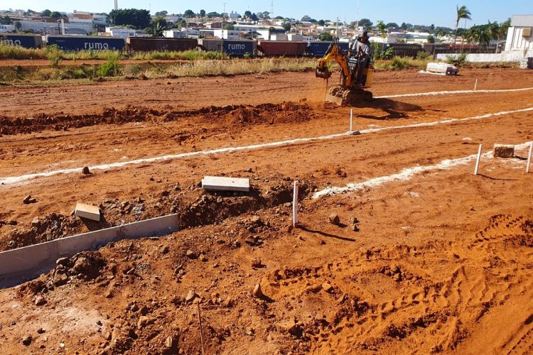 Começaram as obras do Parque da Estação na Vila Prado