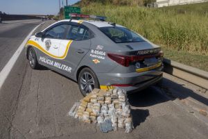 PM Rodoviária prende trio com 90 kg de maconha