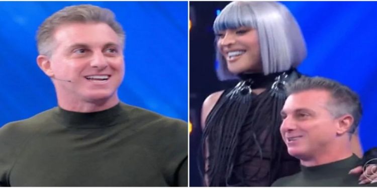 &quot;Olha que cena ridícula&quot;; Luciano Huck arranca risos da plateia do Domingão ao comparar sua altura com a de Pabllo Vittar