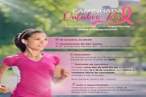 Caminhada Outubro Rosa em prol da conscientização e saúde da mulher acontece dia 19/10