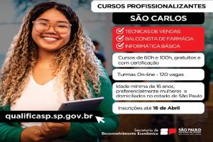 Estão abertas as inscrições para cursos do Qualifica SP