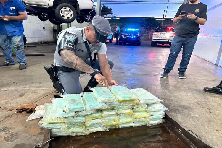 TOR apreende mais de 40 quilos de cocaína escondida em tanque de combustível