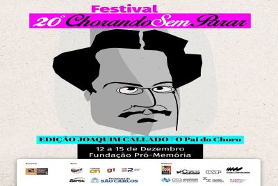 Festival &quot;Chorando sem Parar&quot; começa nesta quinta-feira 12/12