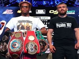 Devin Havey x Vasiliy Lomachenko — Foto: Divulgação/Top Rank