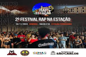 Domingo tem rap na estação