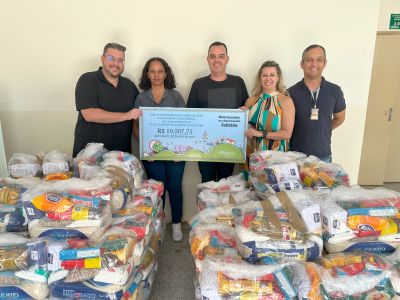 Dia do estacionamento solidário arrecada 107 cestas básicas para o Fundo Social de Solidariedade