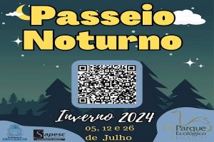 Parque Ecológico realiza passeio noturno, quarta com bicho e curso de férias