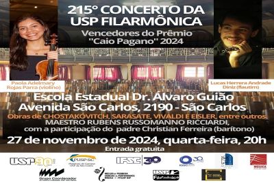 Série “Concertos USP – 2024” chega ao fim com último concerto da USP Filarmônica na EE Dr. Álvaro Guião