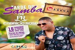 Neste domingo tem Circuito Arena com Fabrício Rosa