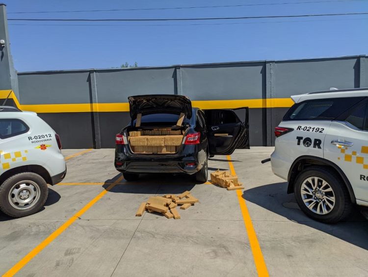 Tático Ostensivo Rodoviário prende homem e apreende 642 kg de maconha