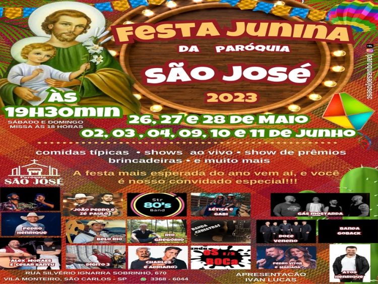 Vem aí a Festa Junina da Paróquia São José