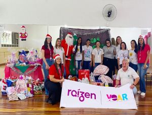 Funcionários da Raízen presenteiam crianças do Centro Cultural, Projeto Espaço Amigo e Casa de Acolhimento de Ibaté